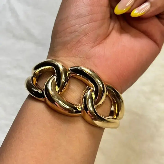 Alpi Chunky Chain Link Gold Bracelet | Anti Tarnish Bracelet